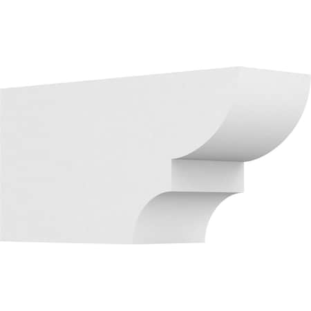 Ekena Millwork Standard Ridgewood Architectural Grade PVC Rafter Tail, 4"W X 6"H X 12"L RFTP04X06X12RID